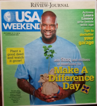 Shaquille O&#39;Neal, Laura Linney,Mario Batali @ USA WEEKEND Las Vegas Mag Oct 2010 - £6.13 GBP