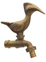 Brass Garden Tap Faucet WOODPECKER Spigot Bird Vintage Water Home Decor Outdoor - £47.15 GBP