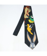 Vtg 1996 Looney Tunes Neck Tie Bugs Bunny Donald Duck Taz Polyester Clas... - £12.34 GBP