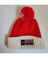 Vintage Winter Hat Ford Mercury Lincoln Beanie Red White One Size Made I... - £18.37 GBP