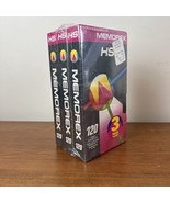 Lot of 3 New Memorex 120 Blank VHS Tapes sealed - £4.66 GBP