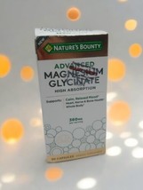 Nature&#39;s Bounty Advanced Magnesium Glycinate 360mg 90ct High Absorption 05/26 - £12.57 GBP