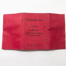 1953 Weston Master II Universal Exposure Meter Model 735 Instruction Book - €11,07 EUR