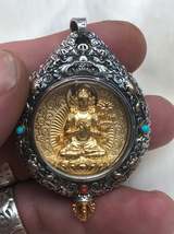 Buddha pendant. Samantabhadra bodhisattva. Tibetan ghau - £403.53 GBP