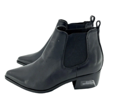 Blondo Emelia Black Leather Chelsea Ankle Boots Pull On SZ 6.5 New SH24 - £76.38 GBP