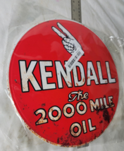 VINTAGE KENDALL COMPANY SIGN PUMP PLATE GAS STATION OIL Apart14 - $24.75