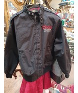 Vintage Coors Light King Louie Pro Fit Jacket Size M Black Flannel Lined - $76.40 CAD