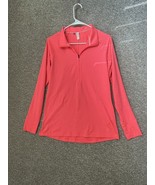 Under Armour Woman’s Light Weight Neon Pink Quarter Zip Jacket Size Medium - $21.99