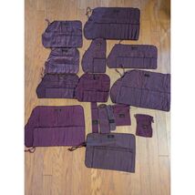 Large Lot 15 Bigelow Kennard Silver Burgundy Anti Tarnish Bag Boston MA - $246.50