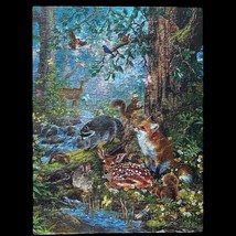 HTF Sunsout 300-Piece Jigsaw Puzzle ‘Woodland Forest Friends’ Worked &amp; C... - £7.44 GBP