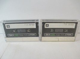 TDK SA-X C90 2 Used Cassette Tapes with Cases Sold as Blanks - £21.81 GBP