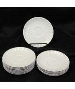 Johnson Bros England White Swirl Saucers  5-5/8&quot;  Lot of 14 - €18,62 EUR