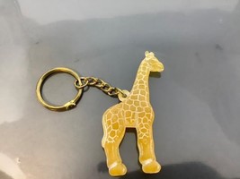 Vintage Souvenir Keyring Cute Lil Baby Giraffe Keychain Porte-Clé Bébé Girafe - £6.98 GBP