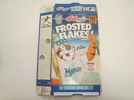 Empty Cereal Box 1993 KELLOGG&#39;S Frosted Flakes FLORIDA MARLINS [Z201j3] - £6.66 GBP