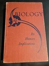 Biology-Its Human Implications By Garrett Hardin 1949  Science Textbook - £13.97 GBP