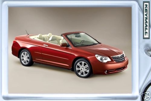 KEYTAG RED CHRYSLER SEBRING CONVERTIBLE KEY CHAIN RING