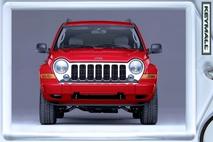 KEYTAG 2005/2006/2007 JEEP LIBERTY RED KEY CHAIN RING ! - $19.95