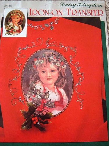 Daisy Kingdom Iron On Transfer Holly Crown #6130 - Nostalgic Christmas Collectio - $4.83