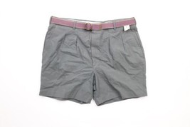 NOS Vintage 70s Streetwear Mens 36 Belted Pleated Above Knee Chino Shorts USA - £42.60 GBP