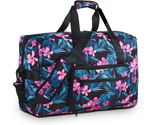 Weekender Carry on Bag Travel Duffle Medium Overnight for Women(Flower2) - £28.84 GBP