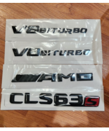 CLS63S AMG V8 BITURBO Rear Star Emblem Black Badge Combo Set for Mercede... - $737.87 MXN