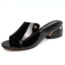 Red Sexy Woman Shoes Summer Slides Shoes Black 41 - £15.01 GBP