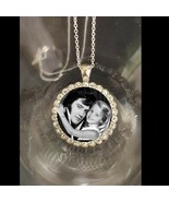 Lisa Marie Presley And Elvis Presley memorial bling necklace gift boxed - £13.43 GBP