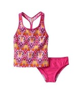 Girls Swimsuit Speedo Racerback 1 Pc Pink Tankini Swim Bathing Suit $44-... - £14.79 GBP