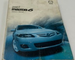 2007 Mazda 6 Owners Manual Handbook OEM G03B12022 - $31.49