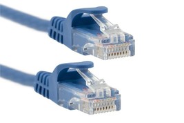 CAT6 Ethernet Snagless UTP Cable PVC Jacket CM 1ft Blue Pure Copper RJ45... - $19.02