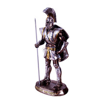 Spartan Warrior Statue Sculpture Handmade Leonidas Armor Shield Decor 01451 - £35.43 GBP