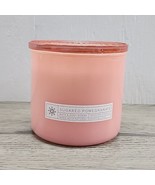 Bath &amp; Body Works Sugared Pomegranate 3 Wick Candle w/ Glass Lid - Limit... - £15.29 GBP