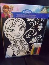 New Disney Frozen Velvet Coloring Sheet W/ Markers - £10.73 GBP