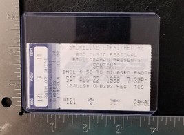 Carlos Santana - Vintage August 22, 1988 Concert Ticket Stub - £7.99 GBP