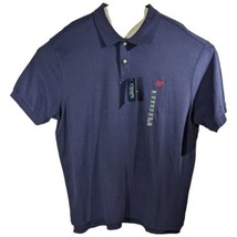 Chaps Natural Stretch Navy Blue Polo Shirt Mens Size 2XB Big Tall - $35.07