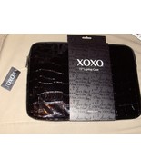 50$ XOXO JOCELYN CROCO 15&quot; Brand New Laptop Case with tags- Black Zip To... - £10.11 GBP