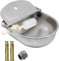 Automatic Dog Feeder Trough Bowl Dispenser Waterer for Pet Dog Horse Cattle Goa - £36.44 GBP