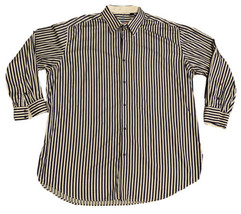 Robert Graham Men’s Size 3XL Button Front Shirt Striped Flip Cuff Shirt ... - £37.30 GBP