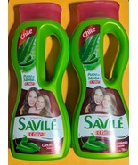 2 SHAMPOO SAVILE CONTROL CAIDA Pulpa de SABILA y CHILE 2CT†750ml/ea UNIS... - $18.93