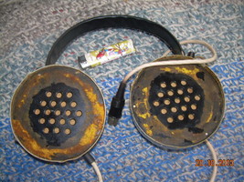 Antique Rare Huge Soviet Russian Ussr Stereo  Headphones  About 1970 - £43.78 GBP