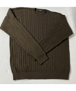 Vintage Izod 100% Cotton Men’s Cable Knit V-Neck Pullover Size Large Pri... - $478.80 MXN