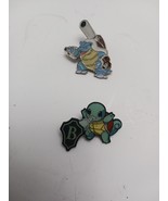 Pokemon Pinback Buttons Lot of 2 (Squirtle &amp; Blastoise) - $185.68 MXN
