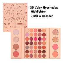 Beauty Treats Free Spirit 35 Color Shadow Highlighter Blush Bronzer Palette - £16.57 GBP