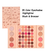 Beauty Treats Free Spirit 35 Color Shadow Highlighter Blush Bronzer Palette - $28.24 CAD