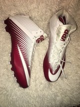 Nike Vapor Speed 2 3/4 TD CF Mid White Red Football Cleats 847089-116 sz... - $26.55