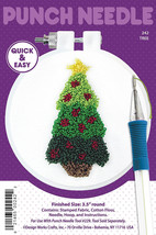 DIY Design Works Christmas Tree Holiday Punch Needle Craft Kit 242 - $15.95