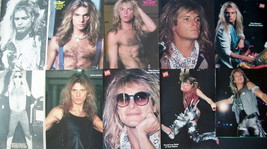 DAVID LEE ROTH ~  (13) Color, B&amp;W PIN-UPS, Centerfolds frm 1981-1985 ~ C... - £8.73 GBP