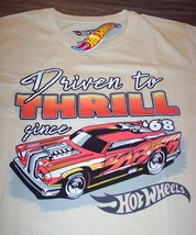 Hot Wheels Driven To Thrill Since 1968 T-Shirt Mens Large New w/ Tag Car Mattel - £15.57 GBP