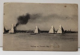 Sailing on Toronto Bay c1908 Postcard C14 - £4.68 GBP