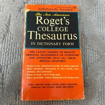 The New American Roget&#39;s College Thesaurus In Dictionary Form Paperback Book - £9.31 GBP